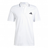ESSENTIALS THREE STRIPES PIQUE POLO SHIRT