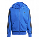 ESSENTIALS THREE STRIPES FRENCH TERRY FULLZIP HOODIE