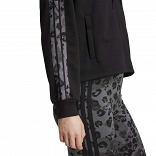 ANIMAL PRINT 3-STRIPES FRENCH TERRY  FULL-ZIP HOODIE