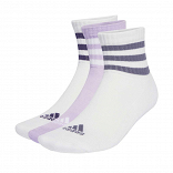 3 STRIPES CUSHIONED SPORTSWEAR MID CUT SOCKS 3 PAIR PACK