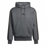 ESSENTIALS THREE STRIPES FLEECE HOODIE
