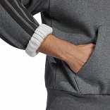 ESSENTIALS THREE STRIPES FLEECE HOODIE