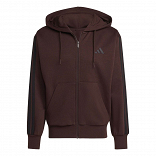 ESSENTIALS THREE STRIPES FLEECE HOODIE