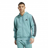 ESSENTIALS THREE STRIPES FLEECE HOODIE