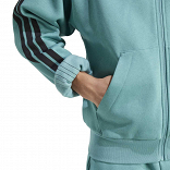 ESSENTIALS THREE STRIPES FLEECE HOODIE