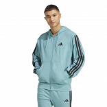 ESSENTIALS THREE STRIPES FRENCH TERRY FULLZIP HOODIE