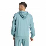 ESSENTIALS THREE STRIPES FRENCH TERRY FULLZIP HOODIE