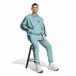 ESSENTIALS THREE STRIPES FRENCH TERRY FULLZIP HOODIE