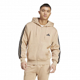 ESSENTIALS THREE STRIPES FLEECE HOODIE