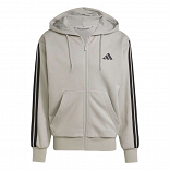 ESSENTIALS THREE STRIPES FLEECE HOODIE