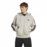 ESSENTIALS THREE STRIPES FLEECE HOODIE