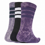 3 STRIPES  CUSHIONED CREW STONE WASH 3 PAIR PACK