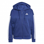 ESSENTIALS 3-STRIPES FULL-ZIP FLEECE HOODIE