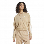 ESSENTIALS 3-STRIPES FRENCH TERRY FULL ZIP HOODIE