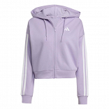 ESSENTIALS 3-STRIPES FRENCH TERRY FULL ZIP HOODIE