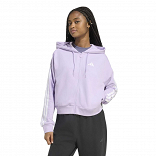 ESSENTIALS 3-STRIPES FRENCH TERRY FULL ZIP HOODIE