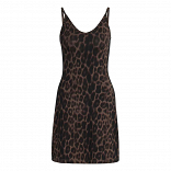 Seasonal Essentials Leopard Print Mini-Dress with 3-Stripes