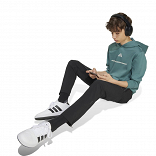 ADIDAS BOYS SLOGAN FLEECE HOODIE