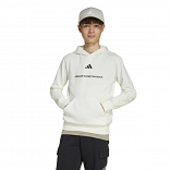 ADIDAS BOYS SLOGAN FLEECE HOODIE