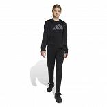 ADIDAS GIRLS 3-STRIPES ANIMAL FRENCH TERRY HOODED TRACK TOP