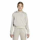 ADIDAS GIRLS 3-STRIPES ANIMAL FRENCH TERRY HOODED TRACK TOP