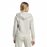 ADIDAS GIRLS 3-STRIPES ANIMAL FRENCH TERRY HOODED TRACK TOP