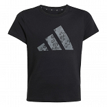 ADIDAS GIRLS ANIMAL BIG LOGO SINGLE JERSEY T-SHIRT