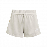 ADIDAS GIRLS 3-STRIPES ANIMAL FRENCH TERRY SHORTS