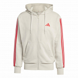 ESSENTIALS THREE STRIPES FRENCH TERRY FULLZIP HOODIE