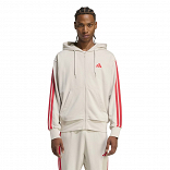ESSENTIALS THREE STRIPES FRENCH TERRY FULLZIP HOODIE