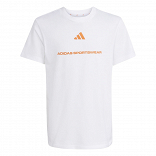 ADIDAS BOYS SLOGAN SINGLE JERSEY T-SHIRT