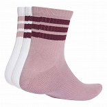 3 STRIPES CUSHIONED SPORTSWEAR MID CUT SOCKS 3 PAIR PACK