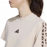 Seasonal Essentials Animal Print 3-Stripes T-Shirt