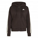 ESSENTIALS 3-STRIPES FULL-ZIP FLEECE HOODIE