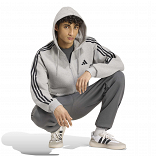 Essentials 3-Stripes Fleece Tapered Cuffed Pants