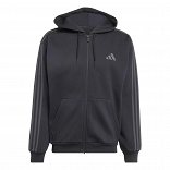 Essentials 3-Stripes Fleece Full-Zip Hoodie