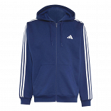 Essentials 3-Stripes Fleece Full-Zip Hoodie