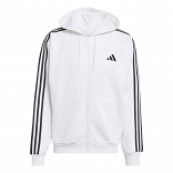 Essentials 3-Stripes Fleece Full-Zip Hoodie