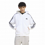 Essentials 3-Stripes Fleece Full-Zip Hoodie