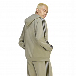 Essentials 3-Stripes Fleece Full-Zip Hoodie