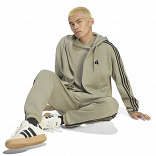 Essentials 3-Stripes Fleece Full-Zip Hoodie