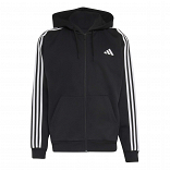 Essentials 3-Stripes Fleece Full-Zip Hoodie