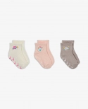 NHG 3PK GIRLS FLOWRAL SOCK