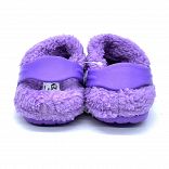 Clog with digital print and warm lining