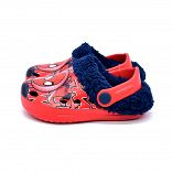 Clog with digital print and warm lining
