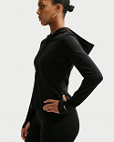 W NK CHILL KNIT LS FZ TOP