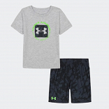 UA PRINTED SS SHORT SET