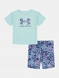 UA PRINTED BIKE SHORT SET