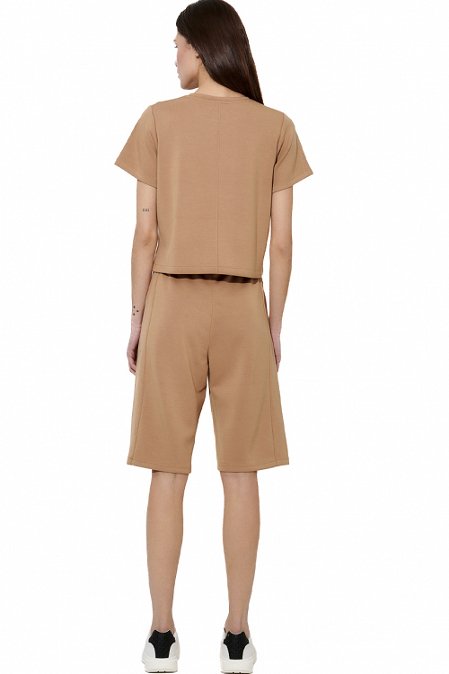 WOMEN'S WIDE-LEG BERMUDA SHORTS