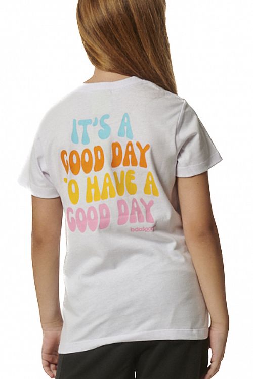 GIRLS SHORT SLEEVE FLOCK PRINT T-SHIRT